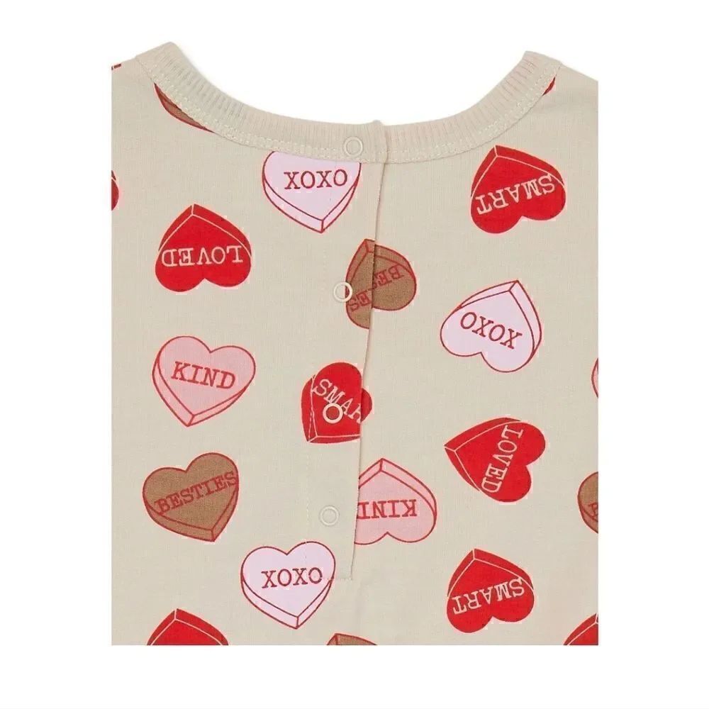 Nwt Valentine's Day Girls Romper - Picture 4 of 7